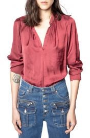 Zadig  amp  Voltaire Tink Satin Blouse   Nordstrom at Nordstrom